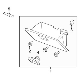Mazda OE - Instrument Panel - Glove Box