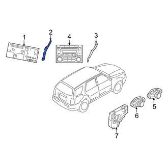Mazda OE - Right Radio Speaker Bracket