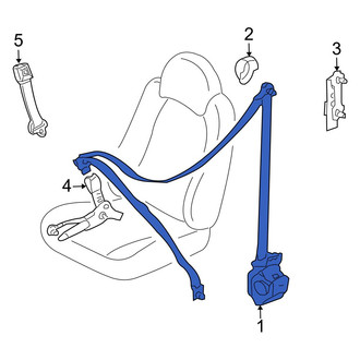 Mazda OE - Front Left Seat Belt Lap and Shoulder Belt