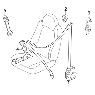 Mazda OE - Restraint Systems - Front Seat Belts