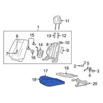 Mazda OE - Front Left Seat Cover