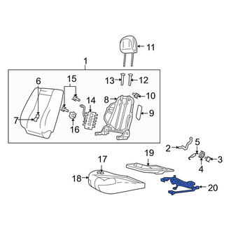 Mazda OE - Left Power Seat Wiring Harness