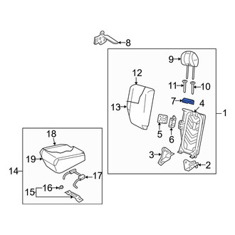 Mazda OE - Rear Left Folding Seat Latch Release Handle