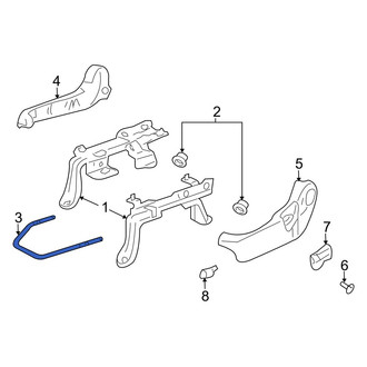 Mazda OE - Left Seat Track Adjust Handle