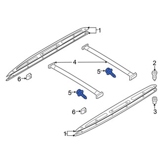 Mazda OE - Roof Luggage Carrier Cross Rail Bolt