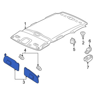 Mazda OE - Left Sun Visor