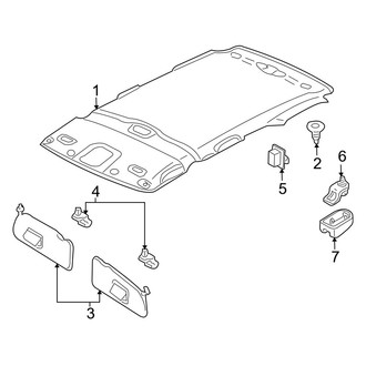 Mazda OE - Roof - Interior Trim (W/O Sunroof)