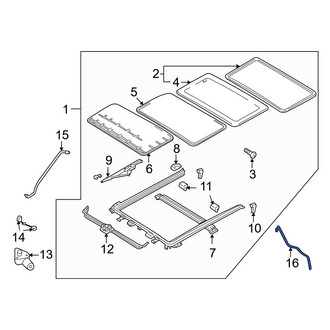 Mazda OE - Rear Right Sunroof Drain Hose