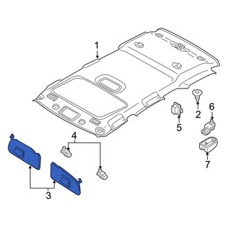 Mazda OE - Right Sun Visor