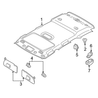 Mazda OE - Roof - Interior Trim (With Sunroof)