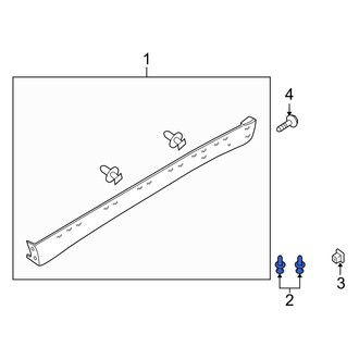 Mazda OE - Rocker Panel Molding Clip