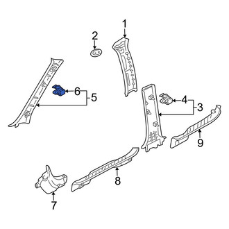 Mazda OE - Body B-Pillar Trim Panel Clip