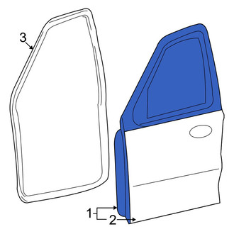Mazda OE - Front Right Door Shell