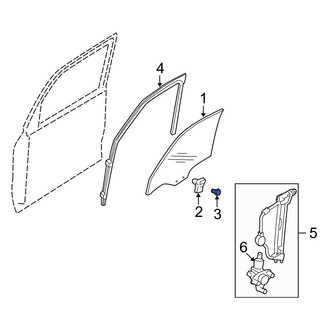 Mazda OE - Front Door Glass Bolt