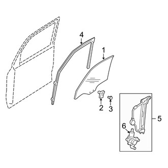 Mazda OE - Front Door - Glass & Hardware