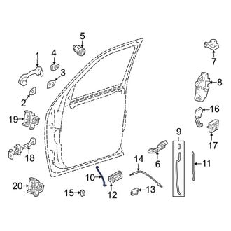 Mazda OE - Front Door Lock Operating Rod