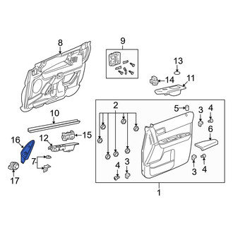 Mazda OE - Front Left Door Trim Molding