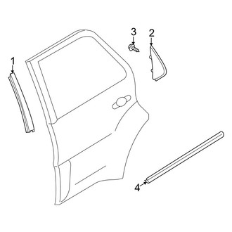 Mazda OE - Rear Door - Exterior Trim