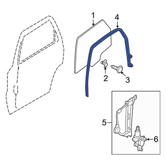 Mazda OE - Rear Left Window Channel