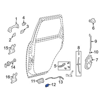 Mazda OE - Rear Left Interior Door Handle Trim
