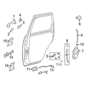 Mazda OE - Rear Door - Lock & Hardware
