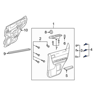 Mazda OE - Door Trim Panel Pocket Screw