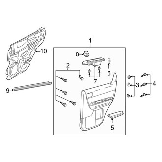Mazda OE - Rear Door - Interior Trim