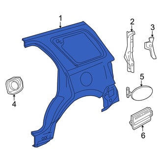 Mazda OE - Rear Left Outer Quarter Panel