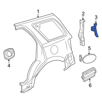 Mazda OE - Right Tail Light Pocket Bracket