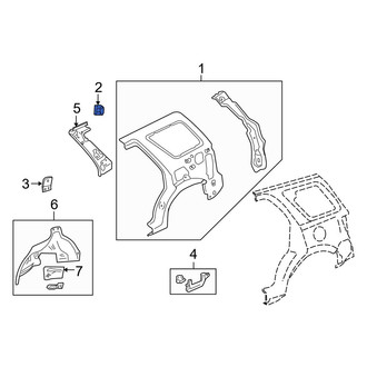 Mazda OE - Left Seat Belt Reinforcement