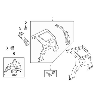 Mazda OE - Quarter Panel - Inner Structure