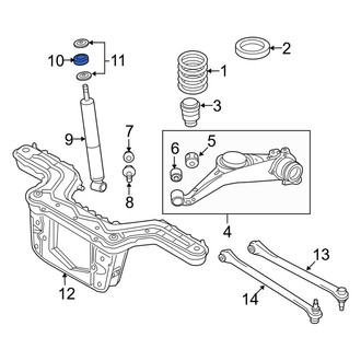 Mazda OE - Suspension Shock Absorber Mount Insulator