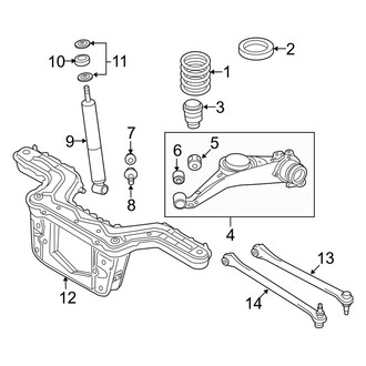 Mazda OE - Rear Suspension - Suspension Components (FWD)