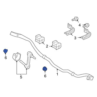 Mazda OE - Rear Suspension Stabilizer Bar Link Nut