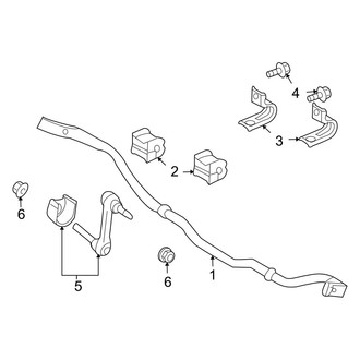 Mazda OE - Rear Suspension - Stabilizer Bar & Components (FWD)