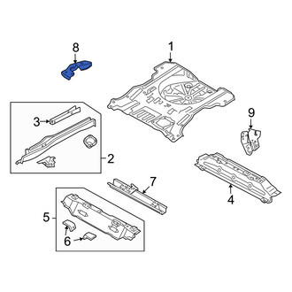 Mazda OE - Rear Center Right Seat Track Support