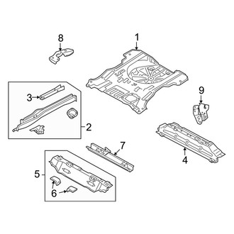 Mazda OE - Rear Body & Floor - Floor & Rails