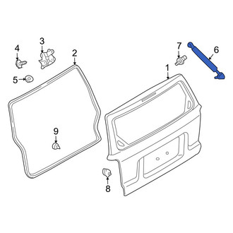 Mazda OE - Left Liftgate Lift Support
