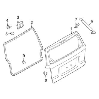 Mazda OE - Lift Gate - Gate & Hardware