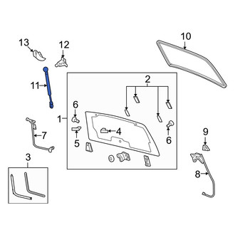 Mazda OE - Right Back Glass Lift Support