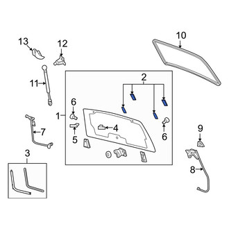 Mazda OE - Rear Right Liftgate Glass Hinge