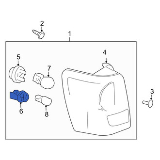 Mazda OE - Rear Back Up Light Socket