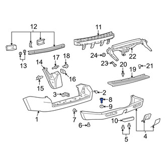 Mazda OE - Bumper Step Pad Screw