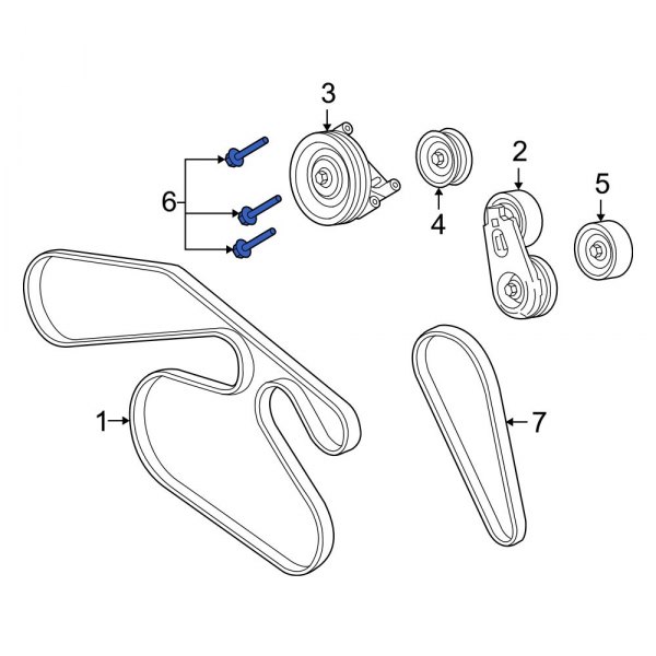 Belt Tensioner Pulley Bolt