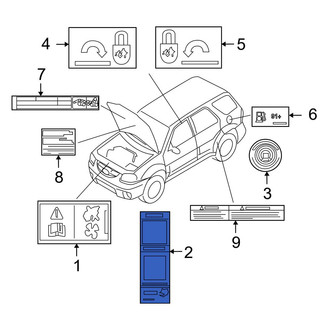 Mazda OE - Air Bag Information Label
