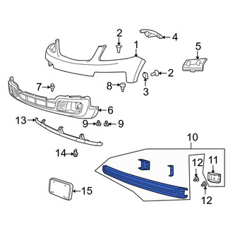 Mazda OE - Front Bumper Impact Bar