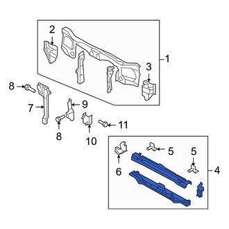 Mazda OE - Front Lower Radiator Support Tie Bar