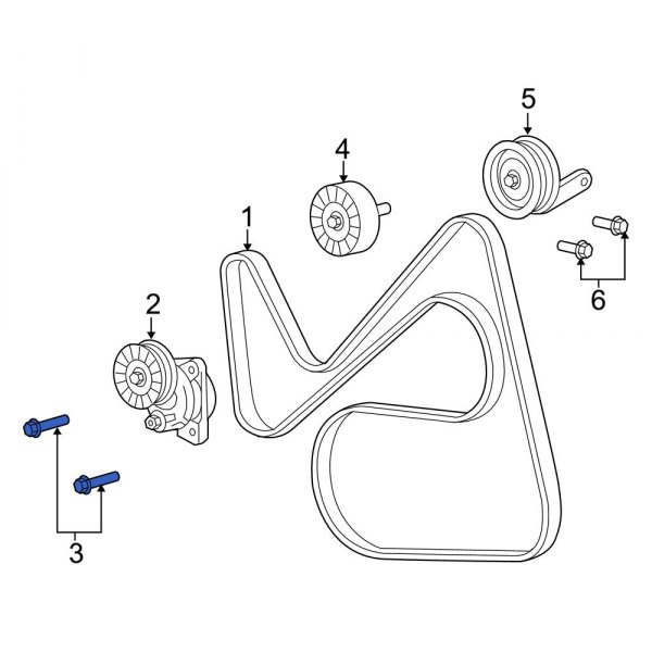 Belt Tensioner Bolt