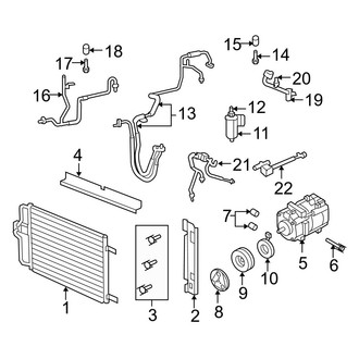 Mazda OE - Air Conditioner & Heater - Condenser, Compressor & Lines