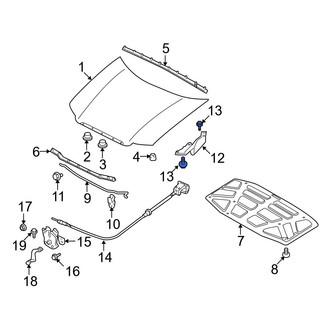 Mazda OE - Hood Hinge Bolt